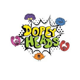 Dopey Heads | Dopey Bytes | HALAL | Grape & Strawberry Bytes | Crunchy Bytes | Grape & Strawberry Flavour | Theatre Box | Tiny Candy | Pack of 6 | Weight 140g (4.93 oz) Each - Grape & Strawberry