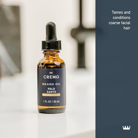 Cremo Beard Oil, Palo Santo (Reserve Collection), 1 fl oz - Restore Natural Moisture and Soften Your Beard To Help Relieve Beard Itch                 