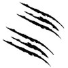2PCS Claw Marks Decal Sticker Waterproof Headlight Decal Vinyl Sticker