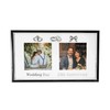 Happy Homewares Modern 25th Anniversary and Wedding Day Picture Frame