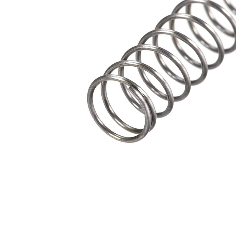 sourcing map Compression Spring 10 mm External End 0.8 mm