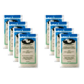 Beyond Gourmet Extra-fine Unbleached Cheesecloth, 100-Percent Cotton, Chlorine Free, 2-Square Yards, 18-Square Feet, Set of 8