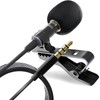 Lavalier Lapel Microphone 3.5mm- Clip-on Lapel Mic -Omnidirectional Mic for