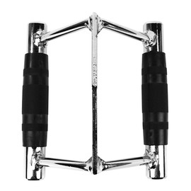 Laroal V-Handle Multi-Function Fitness Equipment Training Grip Bar Stainless Steel Stirrup Handle Puller Attachment Suitable For Pull-Down Rope Triceps Rope Straight Bar