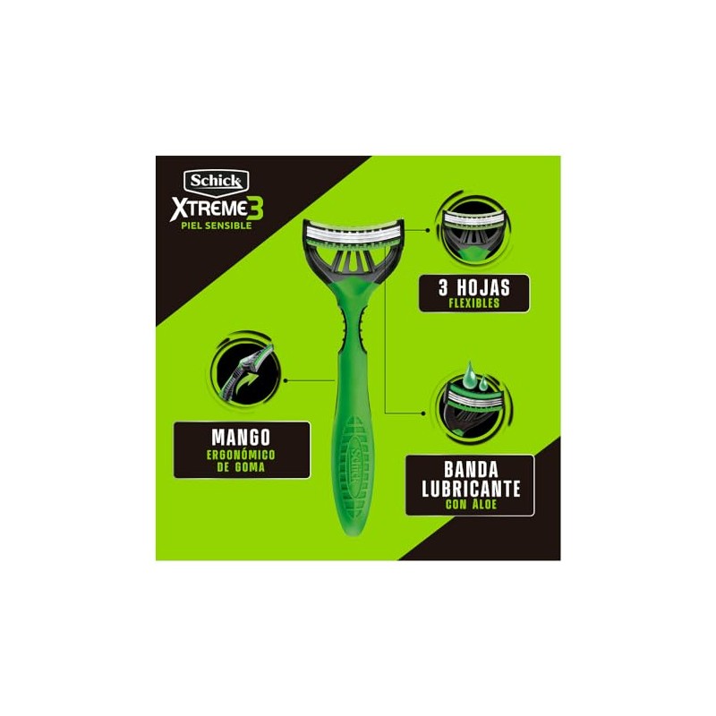 SCHICK XTREME 3 PIEL SENSIBLE 6 RASTRILLOS