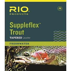 RIO Products Leaders Suppleflex Trout 9' 4X Leaders, Clear