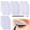 16pcs Eyeliner Eyeshadow Stencils, with 1 Eyeshadow Brush, Eyeliner Eyeshadow