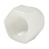 (50 Pieces) M8 White Nylon Acorn Cap Nuts Plastic Hex