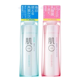 Skin ○ (Hadamaru) Aqua Moisture Gel Peeling Set (5.3 oz (150 g) x 2, Sensitive Skin, Hypoallergenic, Dry Skin, Exfoliating Care, Moisturizing, Human Ceramide, Rice Derived Lactic Acid Bacteria / Hyaluronic Acid), Rosacea Seborrheic