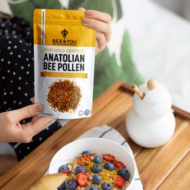 BEE and You Bee Pollen Granules | 100% Pure, Natural Bee Pollen - Antioxidants, Proteins, Vitamins Amino Acids and More | 5 oz Bag (16 oz)