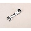 FLZOSPER 19mm Metric Flex-Head Stubby Box End Head Geared Wrench,