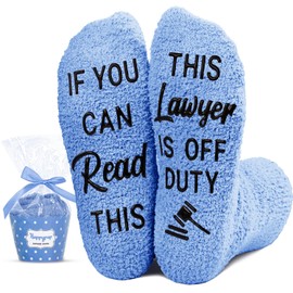 HAPPYPOP Unisex Fuzzy Socks Lawyer Socks Lawyer Gifts Law School Gifts Attorney Gifts Law Student Gifts Social Justice Gifts Lawyer Graduation Gifts