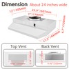 FIREGAS 24 inch Range Hood, 300CFM Ducted/Ductless Convertible Under Cabinet