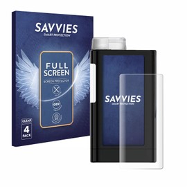 Savvies Pack of 4 Full Screen Protectors for Mylife YpsoPump Full Cover Screen Protector Film [3D Curved, Transparent, Anti-Fingerprint]