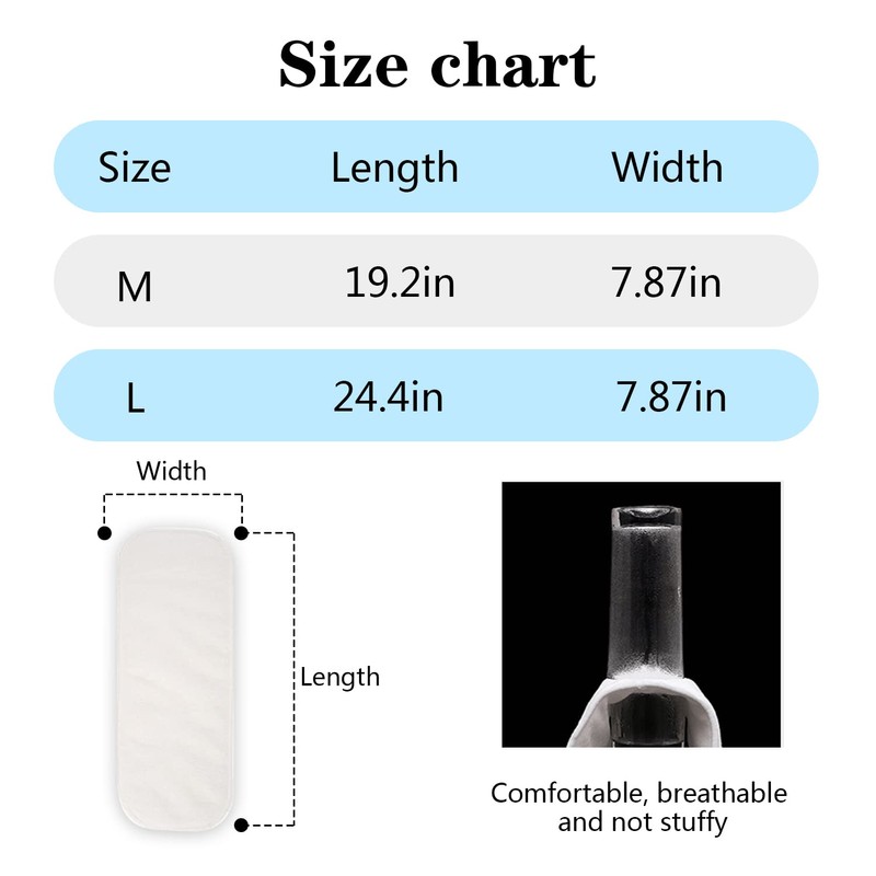 6Pcs Microfiber Reusable Diaper Inserts for Adult Cloth Diapers, Washable