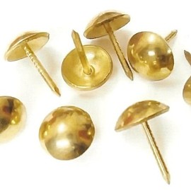 decotacks® Upholstery Nails/Tacks 7/16" - 100 Pcs [Brass Finish] DX0111