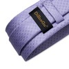 DiBanGu 4pcs Tie Set Light Purple Plaid Necktie, Lavender Purple