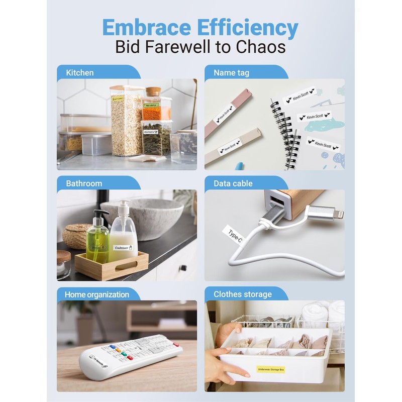 Makeid Label Makers, L1 Label Maker Machine, Portable Wireless Sticker