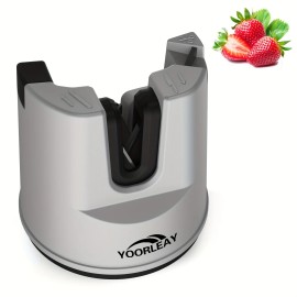 1pc, a Professional Sharpening Device Suitable for Various Kitchen Knives, Featuring a Suction Cup for Stability, Designedcolor: White 1pcs, size: 6.7*7.6cm
