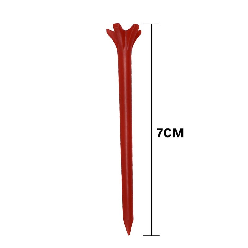 50x Golf Tees Zero Friction 70mm Assorted Colors Plastic Wedge