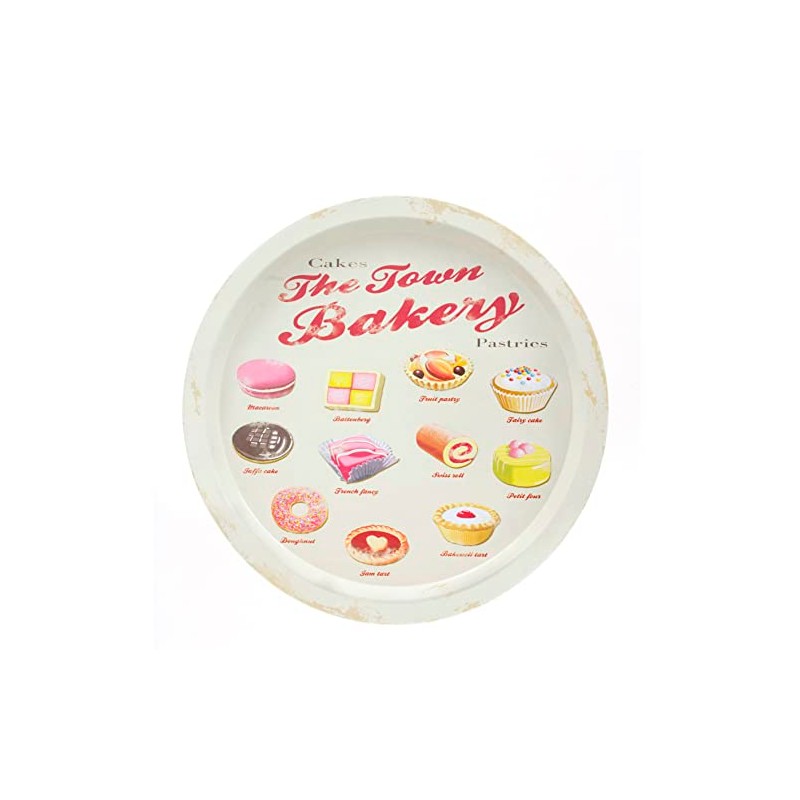 Martin Wiscombe Town Bakery Round Tray, Assorted