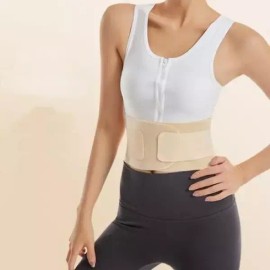 허리디스크보호대 초슬림 허리보호대 얇은 허리 밴드 복대 S Ultra Slim Lower Back Support Belt Waist Protector Band S [S]