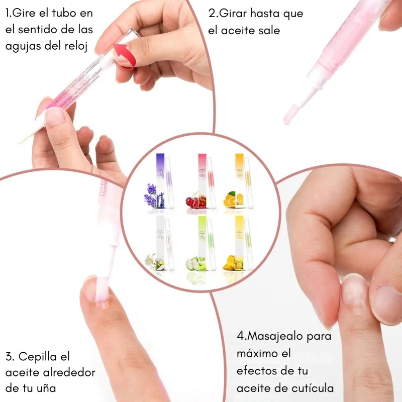 Veraly Gel para Cutículas con 4 Aceites Esenciales Pack 5