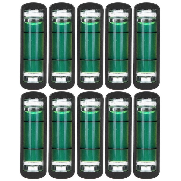 Pack of 10 Mini High Precision Level Bubble Square Spirit