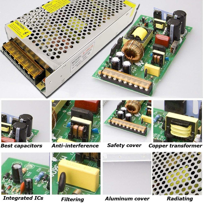 JOYLIT DC 24V 5A 120W Power Supply Adapter, AC 110V