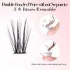 ALLOVE Eyelash Clusters Individual Eyelashes D Curls 14mm 84 Pieces
