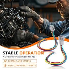 GoaMotors for Nissan 350z Headlight Car Harness Pigtail 8 Pin HID Wiring Plug kit Male and Female Connector Heat Shrink connectors