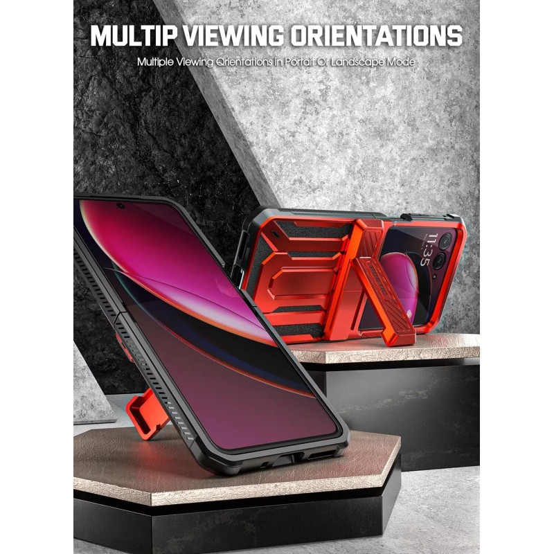 Poetic Spartan Case For Moto Razr + Plus 2023 Kickstand