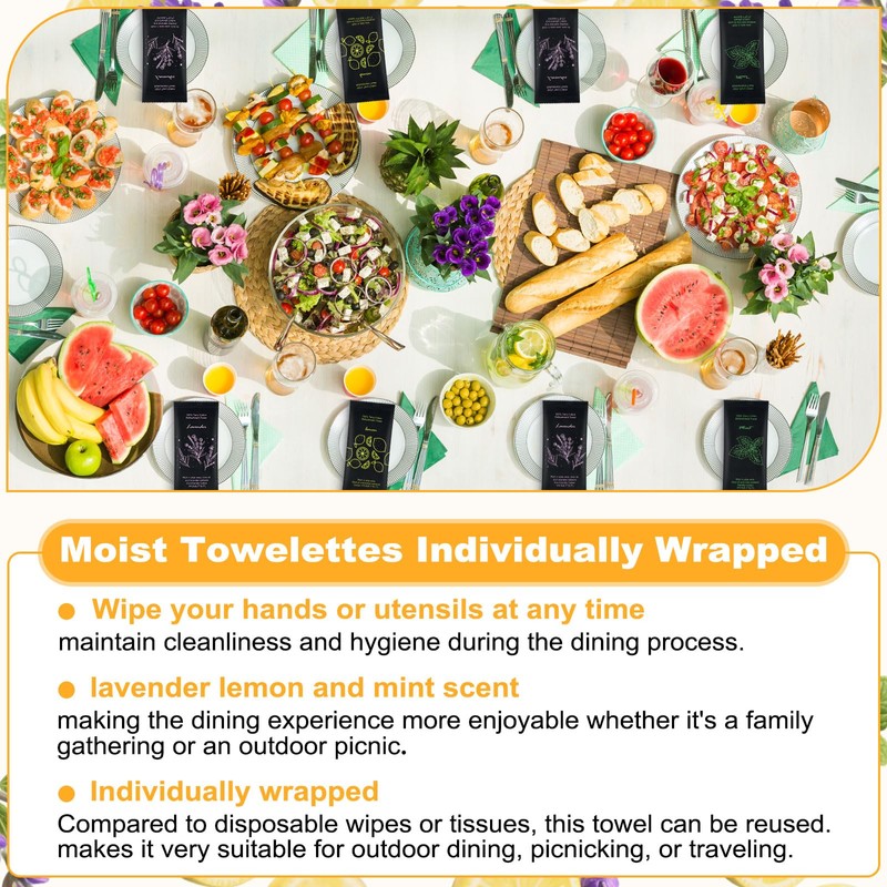 Moist Cotton Towel Bulk Moist Towelettes Individually Wrapped 8.7" x