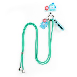 Sanrio SANRIO 101346 HANGYODON Shoulder Strap, Double of the Usuals, Neck Strap, Half Fish, 30.3 x 2.2 x 0.1 inches (77 x 5.5 x 0.3 cm), Character