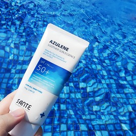 dr.sante Sante Sun Cream Azulene Soother Sun Essence Non-white cast moisture radiance moist 75g / 상떼 선크림 아줄렌 수더 선 에센스 백탁없는 수분 광채 촉촉한 75g