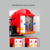 Alloy Gas Tanker Truck Model Water Spray High Simulation Detachable