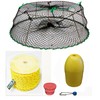 KUFA Sports Tower Style Prawn Trap with 400' Rope, Yellow