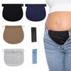 Thoquene 6 Stück Verstellbarem Hosenerweiterung Schwangerschaft Set, Elastisch Hosenbunderweiterung Schwangerschaft