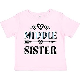 inktastic Middle Sister Announcement Toddler T-Shirt 3T Pink 33edd