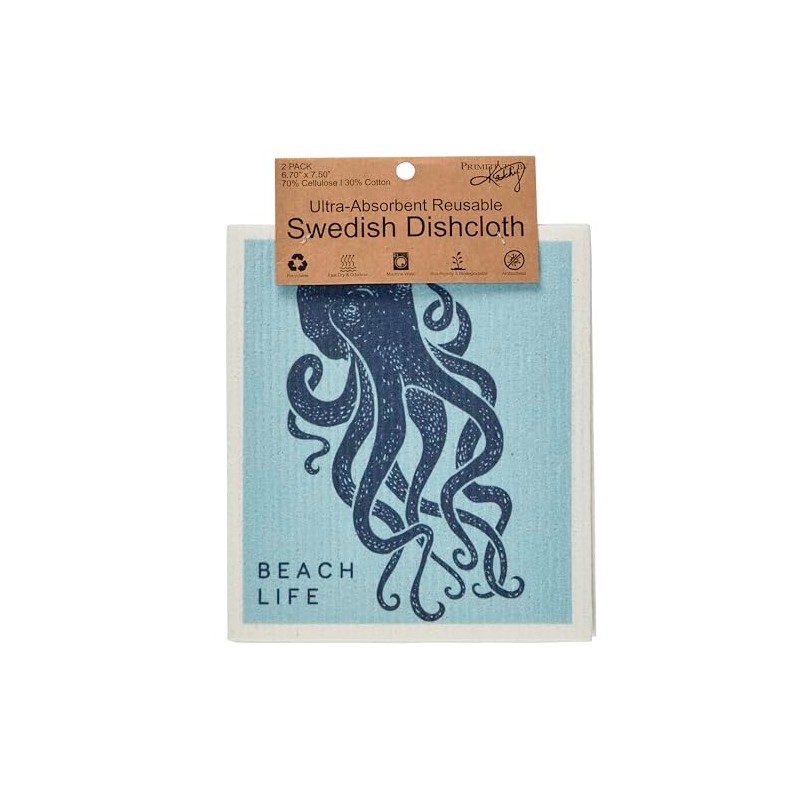 Primitives by Kathy Swedish Cloth Set - Sea Creatures