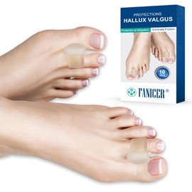 10 Stück Zehenspreizer Silikon, Zehenstrecker für Damen und Herren, Zehenspreizern, Schmerzlinderung und Druckentlastung, Zehentrenner für Bunion Korrektur, überlappende Zehen