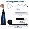 Kohree RV Awning Tie Down Kit, Heavy-Duty Camper Awning Anchors