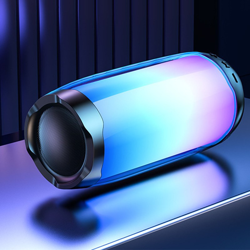 Portable Bluetooth Speaker with Night Light Multifunction LED Dazzling Night