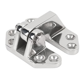 Marine Hinge 316 Stainless Steel Mirror Polished Rust Resistant Deck Hinge Boat Cabin Cover Hinge for Yacht