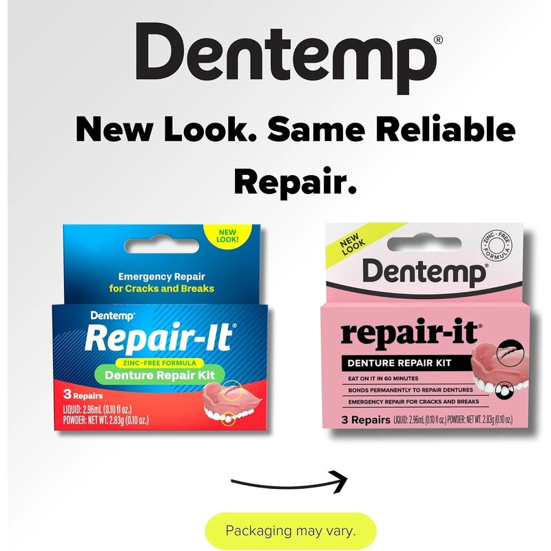 D.O.C. Repair-It Advanced Formula Denture Repair Kit 3 ea