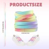 kaiyaya 6 Paar Bunte Schnürsenkel Kinder 120cm Regenbogen Schnürsenkel Breit