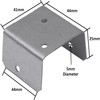 Fence Panel Clips Trellis U Clip Bracket for Timber Posts,