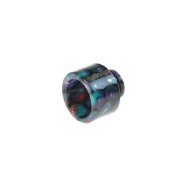 Armerah Honeycomb 510 Drip Tip eCig Mouthpiece Short/Wide Epoxy Resin Single Blue-Black