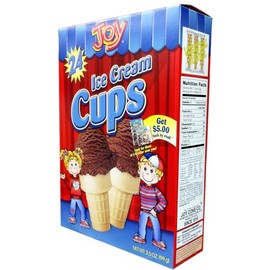 Joy Cone 24-Count ICE CREAM CUPS 3.5oz (2 Pack)