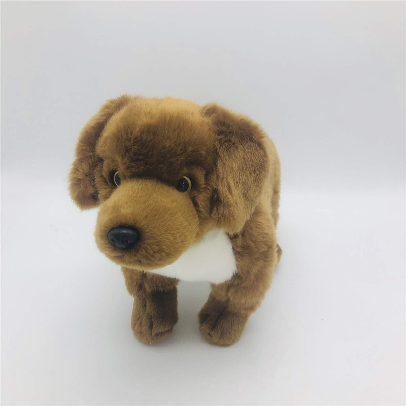 TAMMYFLYFLY Stuffed Toy 12" Standing Large Dachshund Dog Caramel Brown